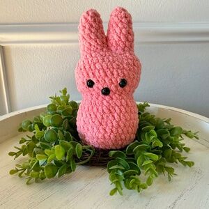Peep Marshmallow Easter Basket Rose Pink